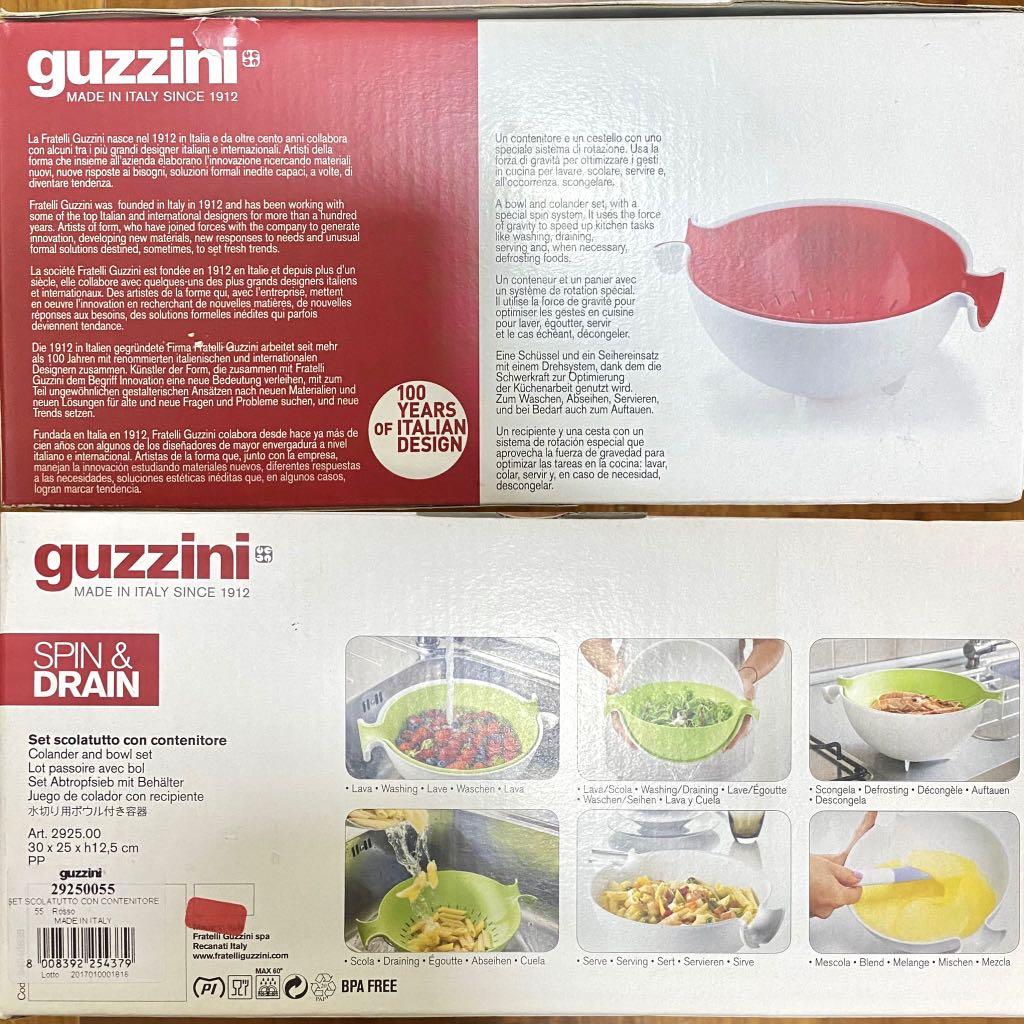 GUZZINI SPIN AND DRAIN Vegetable Vegie Drain , Furniture & Home