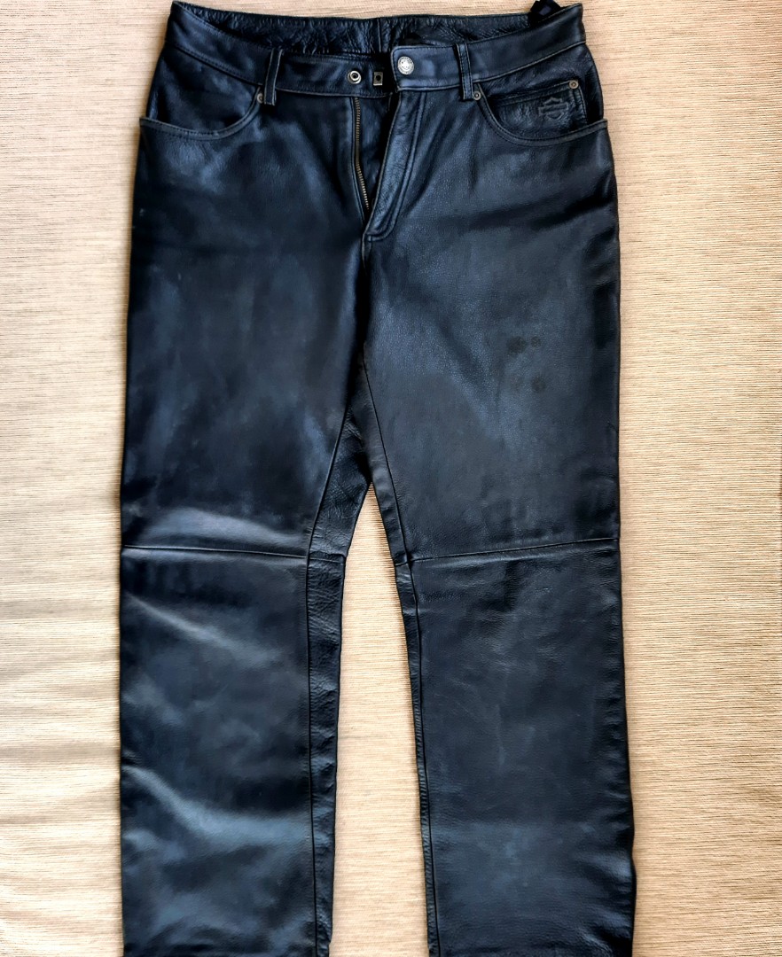 Harley Davidson Leather Pants, Men's Fashion, Bottoms, Trousers on ...