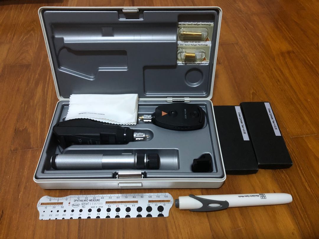 Heine Retinoscope and Ophthalmoscope Set, Everything Else on Carousell