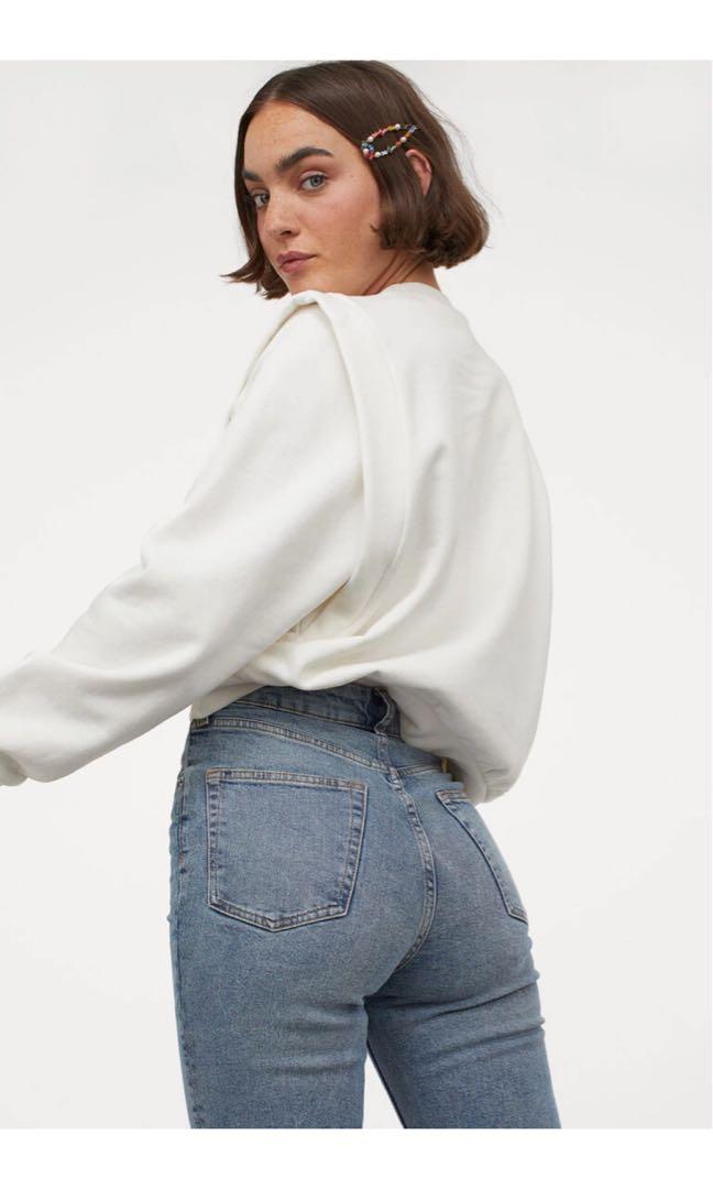 H\u0026M MOM HIGH ANKLE JEANS, Fesyen Wanita 
