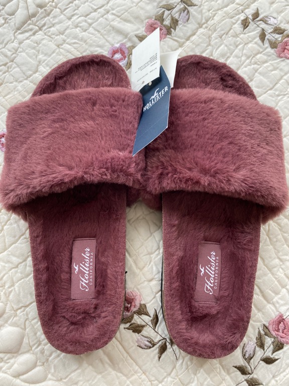 Hollister Faux Fur slide includes Delivery. Women s Fashion