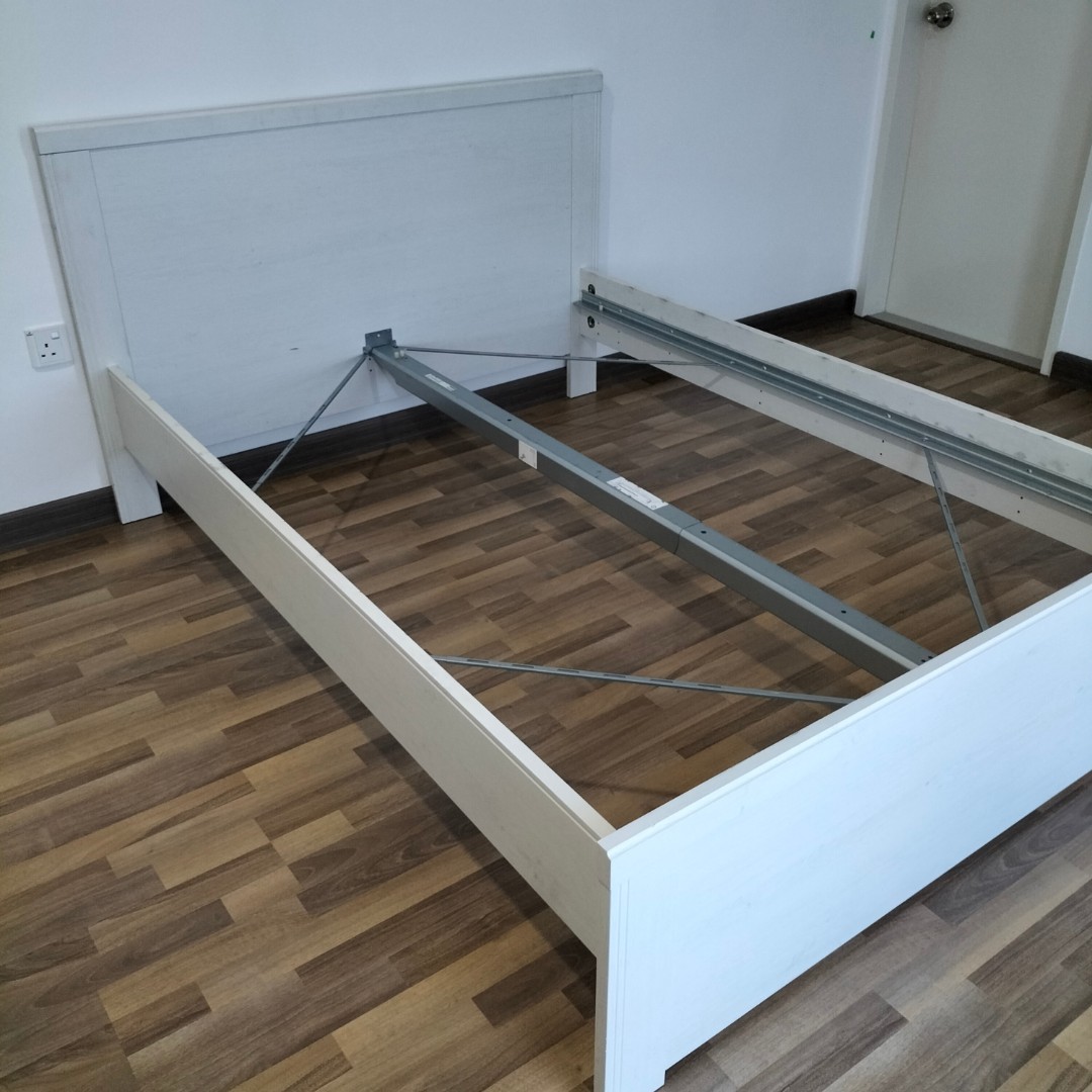 Ikea Brusali Bed Frame 140x190cm, Furniture & Home Living, Furniture