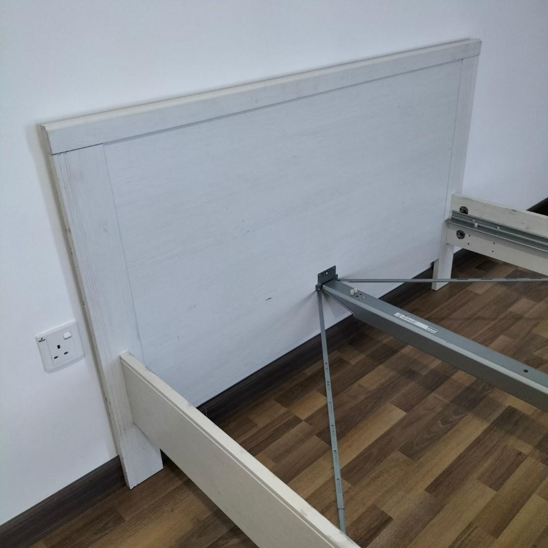 Ikea Brusali Bed Frame 140x190cm, Furniture & Home Living, Furniture