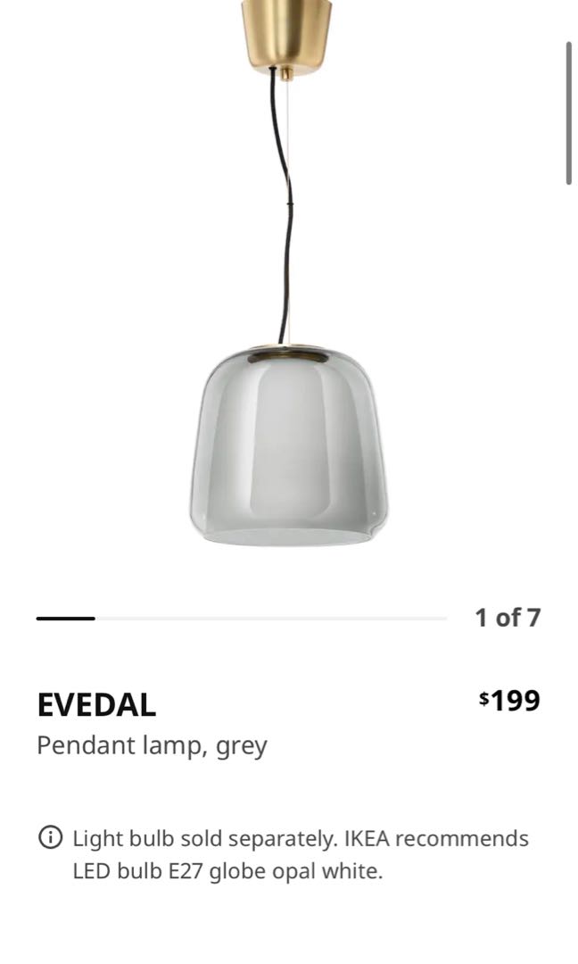 Ikea evedal light, Furniture \u0026 Home 