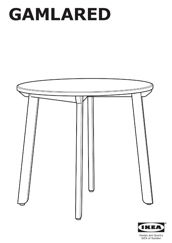 IKEA GAMLARED DINING TABLE SET, Furniture & Home Living, Furniture