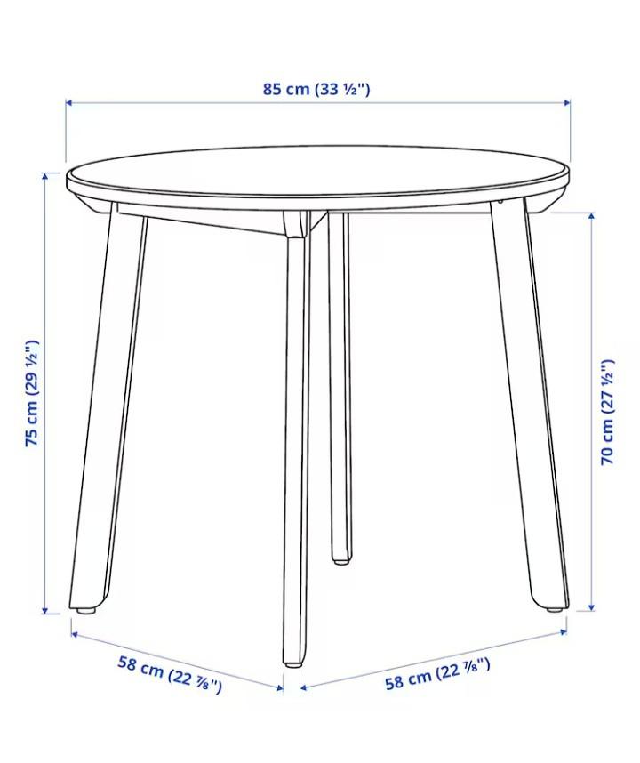 IKEA GAMLARED DINING TABLE SET, Furniture & Home Living, Furniture