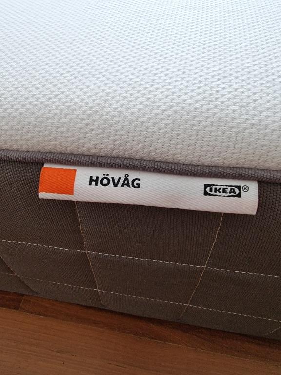 Ikea Hovag spring mattress single 90 * 200 cm - firm, Furniture & Home ...