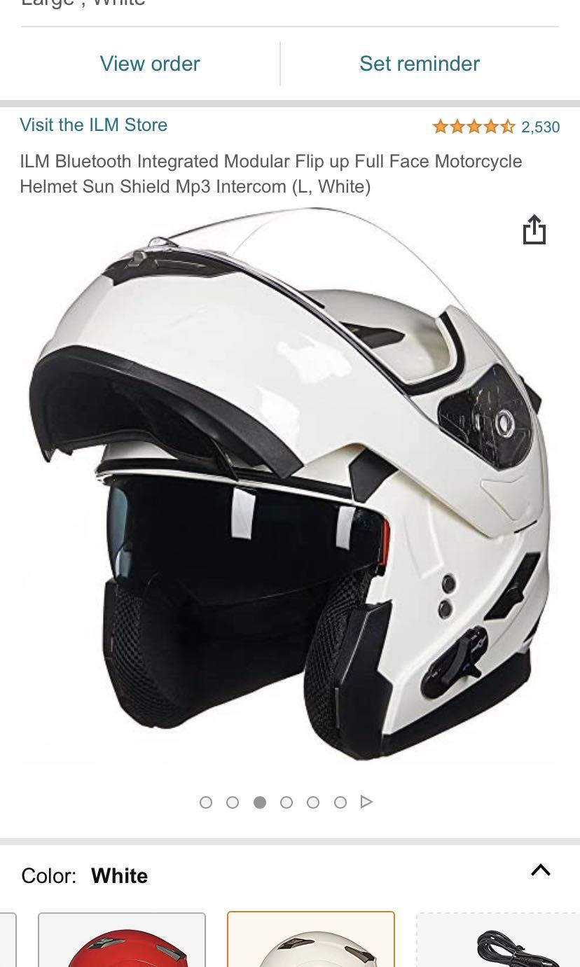Ilm bluetooth integrated modular flip up full face motorcycle helmet sun shield shop mp3 intercom