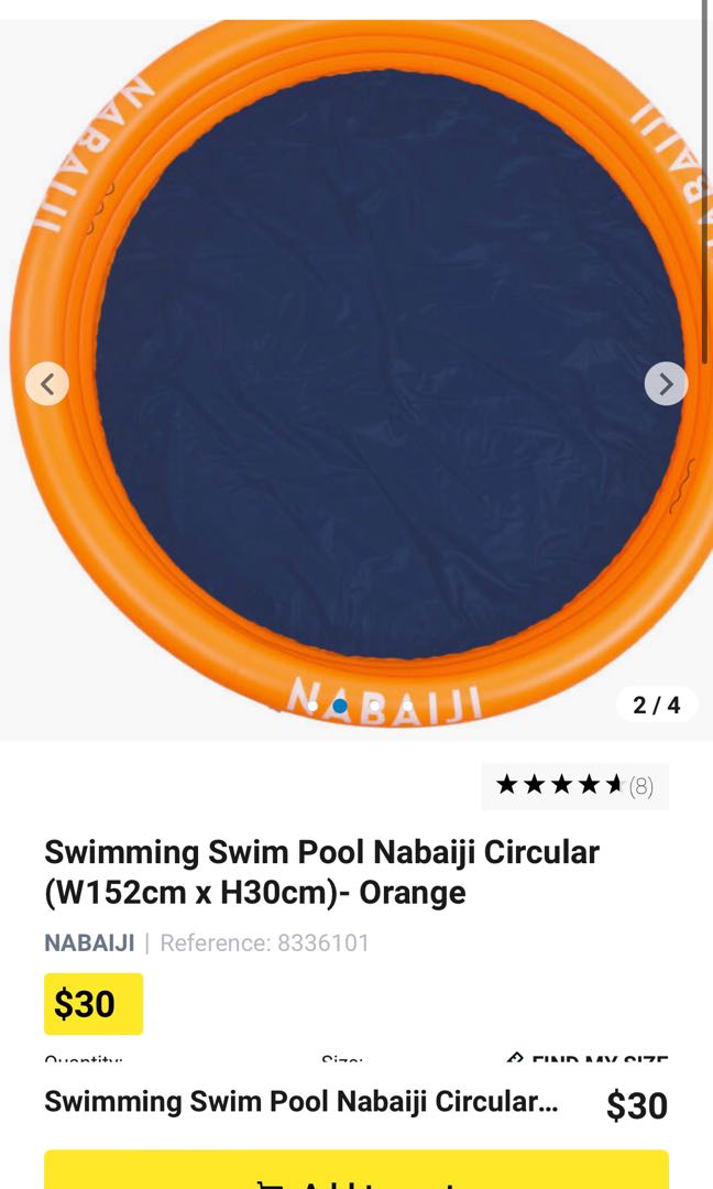 Inflatable pool decathlon, Furniture & Home Living, Outdoor Furniture on Carousell