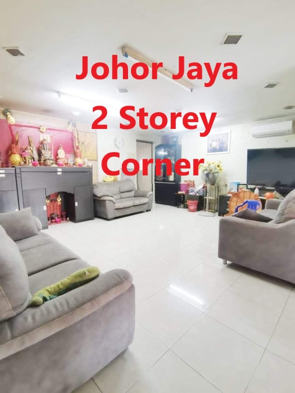Johor Jaya Double Storey Corner Low Cost House For Sale, Property, For