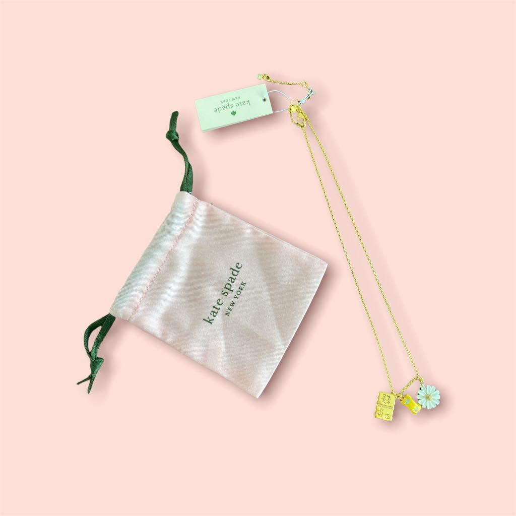 Kate Spade Daisy Car Tag G Pendant Necklace