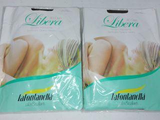 (2) LIBERA Italy made Pantyhose Stockings  40 Den
