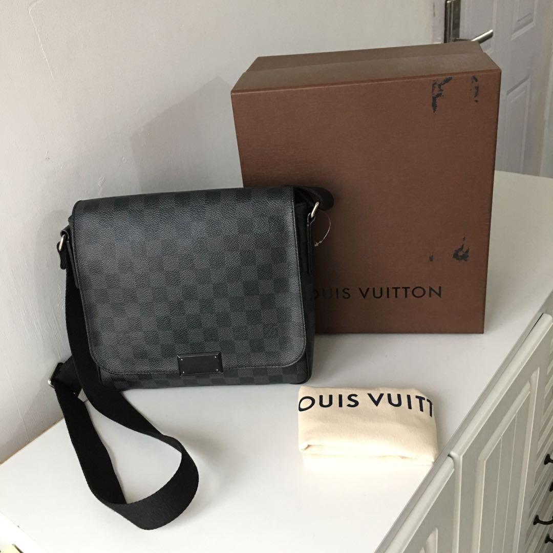 LV graphite sling bag for men, Luxury, Bags & Wallets on Carousell