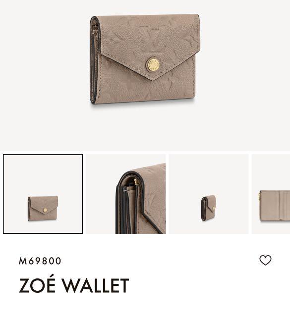 Lv zoe wallet price singapore discount