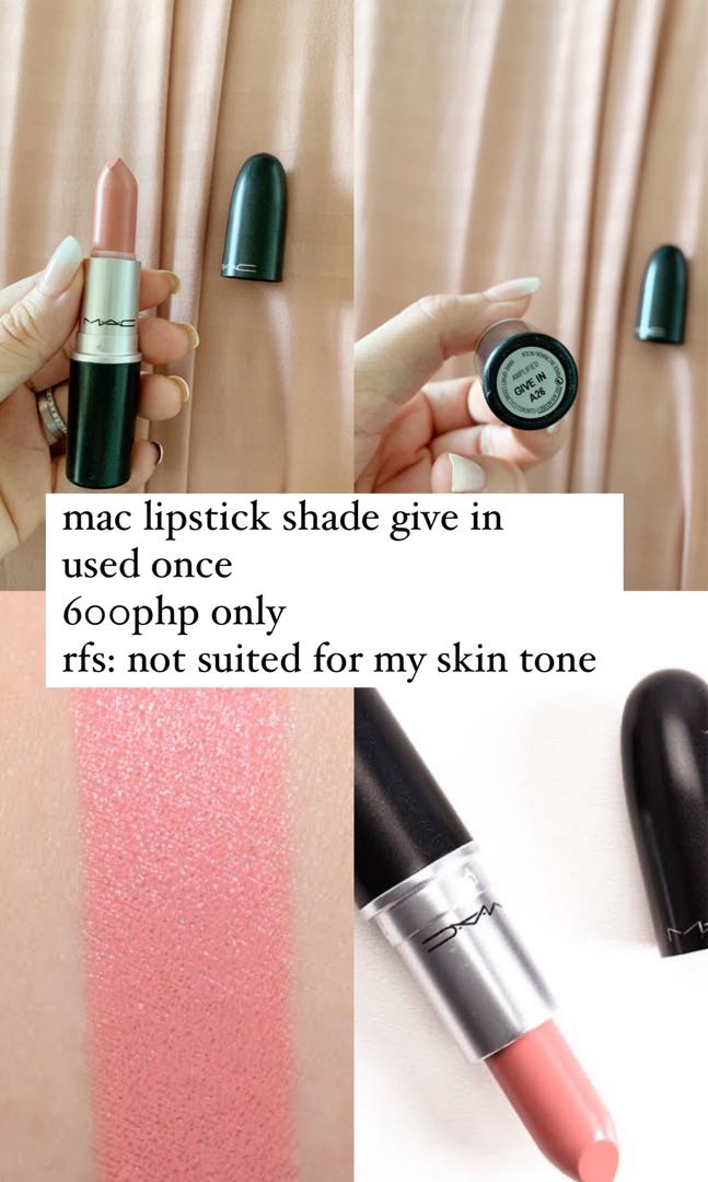 Mac Lipstick Give In, Beauty & Personal Care, Face, Makeup On Carousell