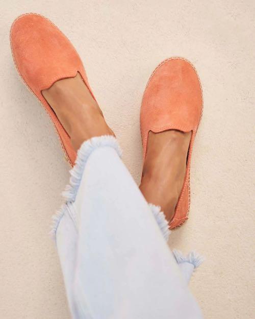 Manebi Double Sole Espadrilles Hamptons Apricot Women s