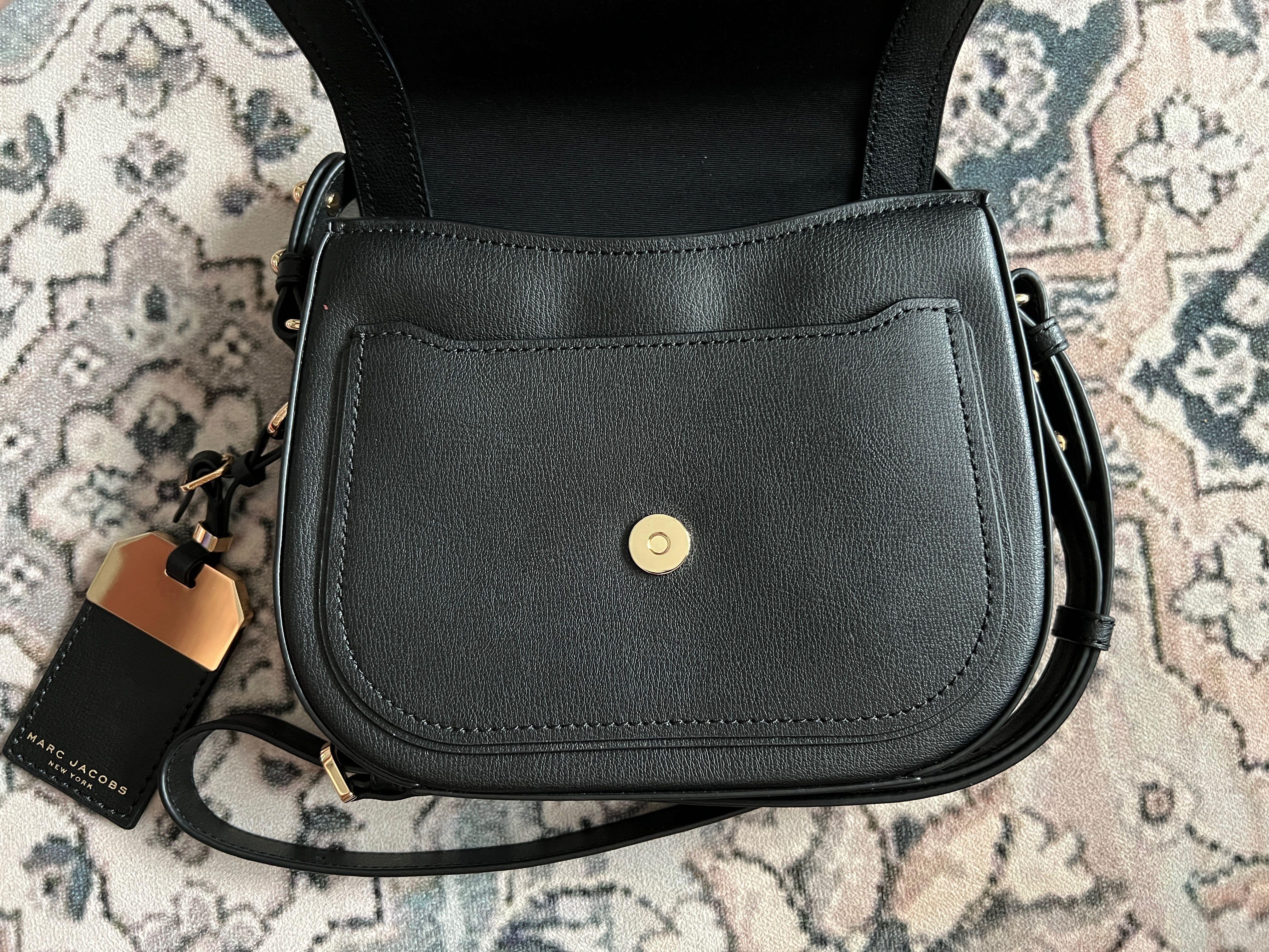 Marc Jacobs Rider Leather Crossbody Bag in Black