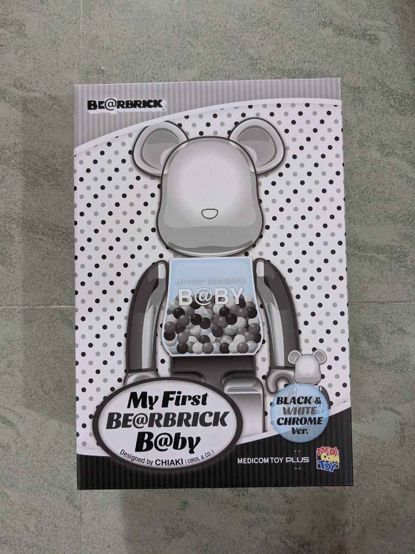 現貨MEDICOM MY FIRST BEARBRICK BE@RBRICK B@BY BLACK & WHITE CHROME