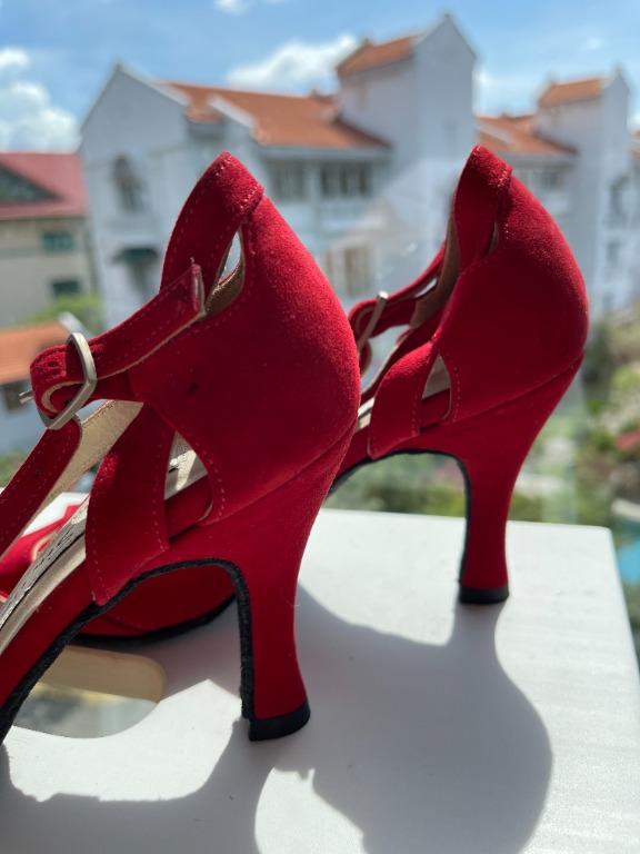 Red dance shoes online