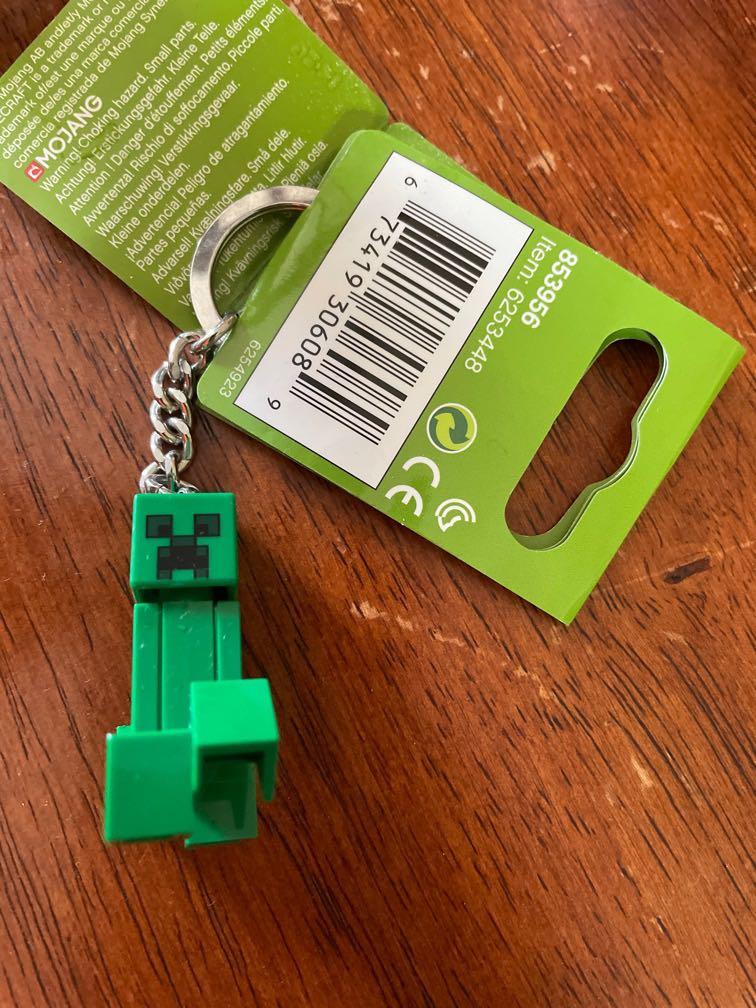 Minecraft creeper keychain Lego