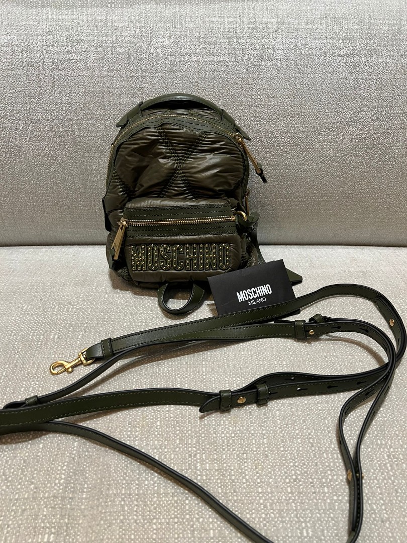 Moschino quilted mini backpack cross body Luxury Bags Wallets on Carousell