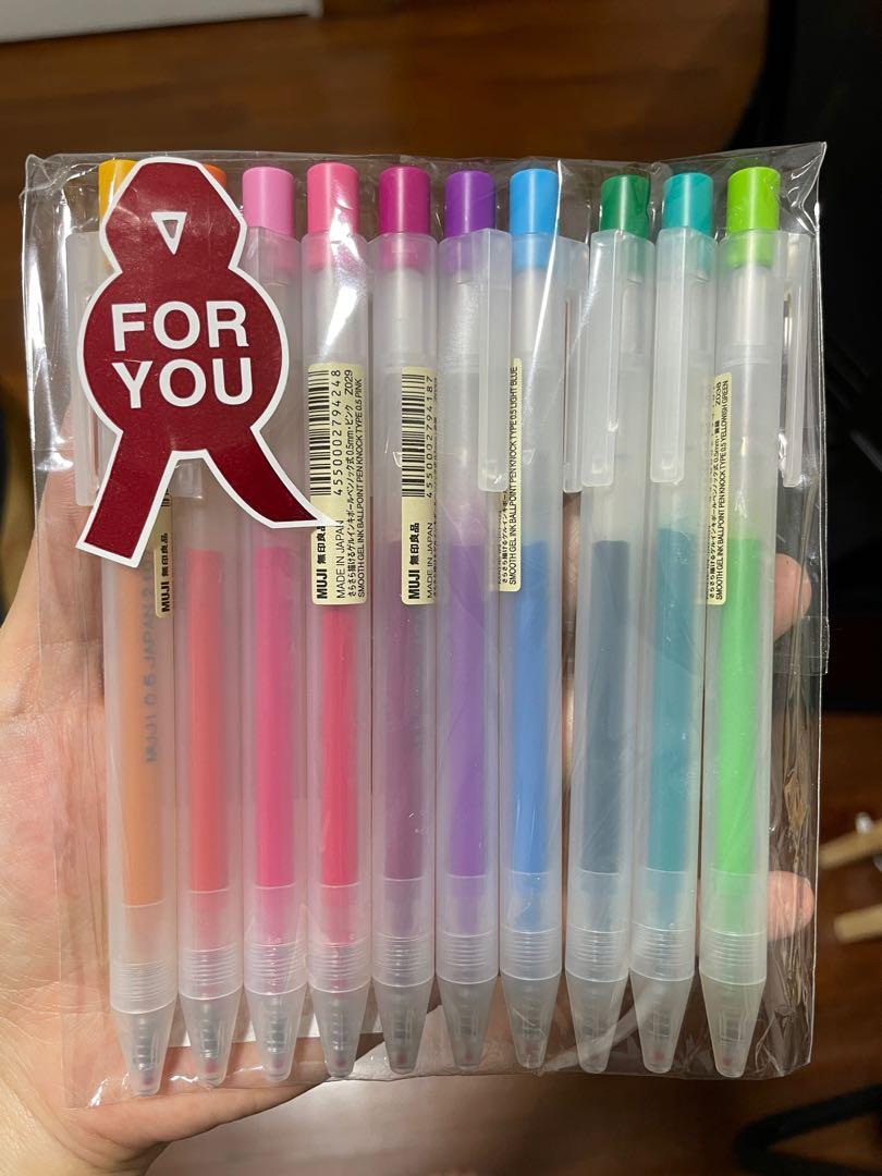 Muji coloured pens clearance