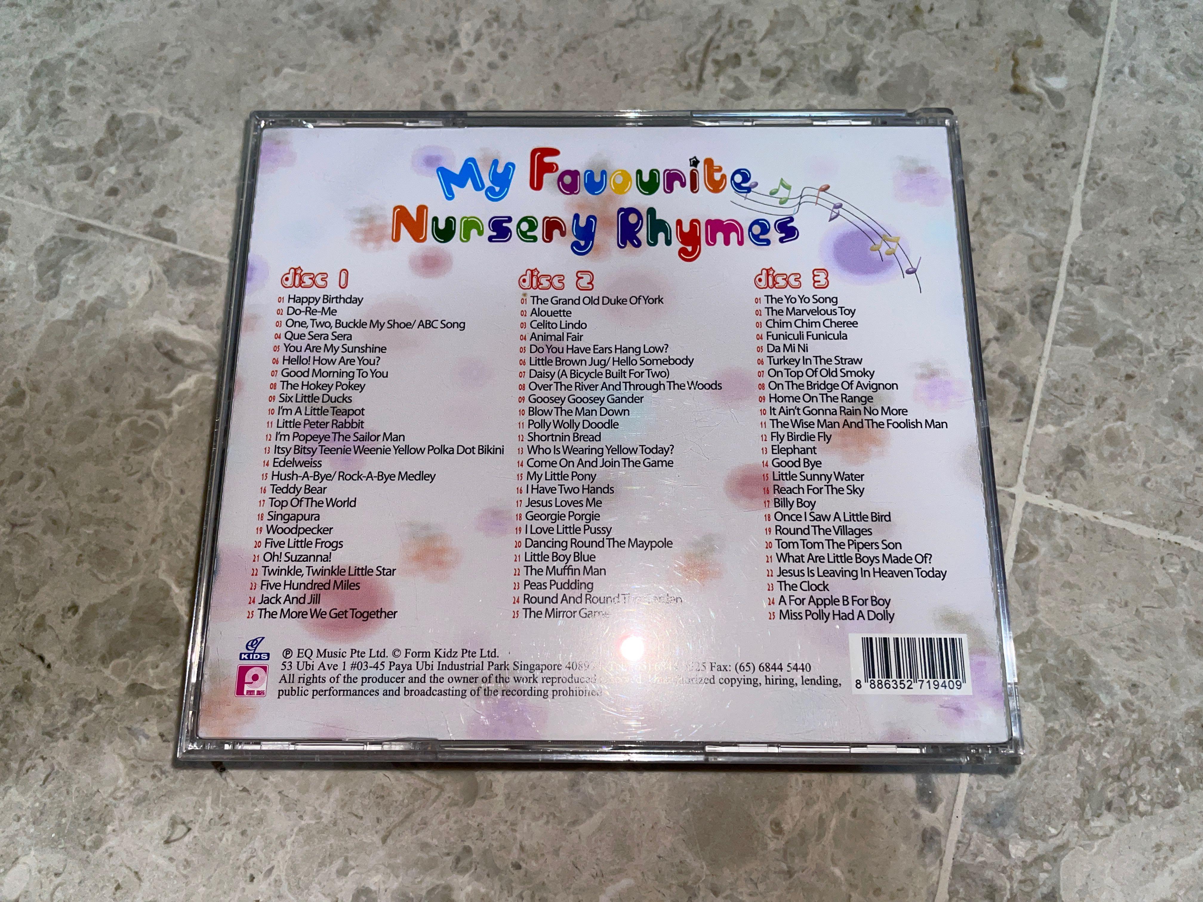 My Favourite Nursery Rhymes CDs, Babies & Kids, Infant Playtime on