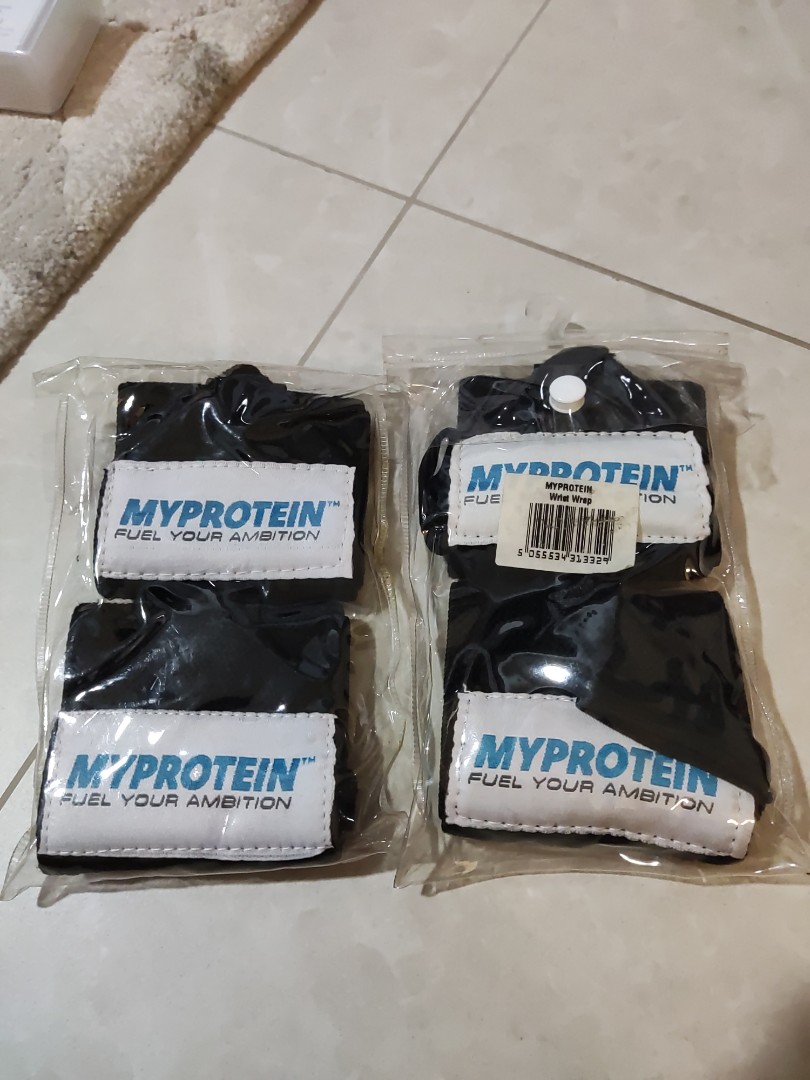Myprotein wrist wraps, Sports Equipment, Exercise & Fitness, Weights