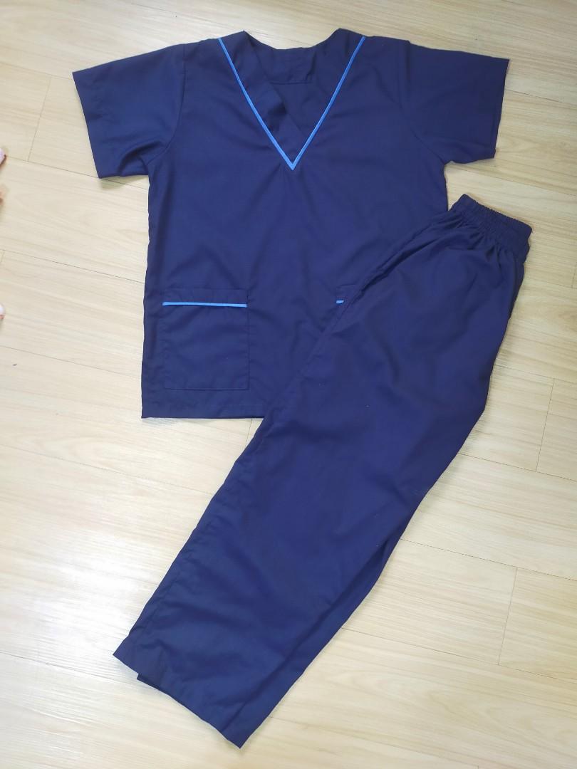 Navy Blue Scrubsuit, Women's Fashion, Dresses & Sets, Sets or ...