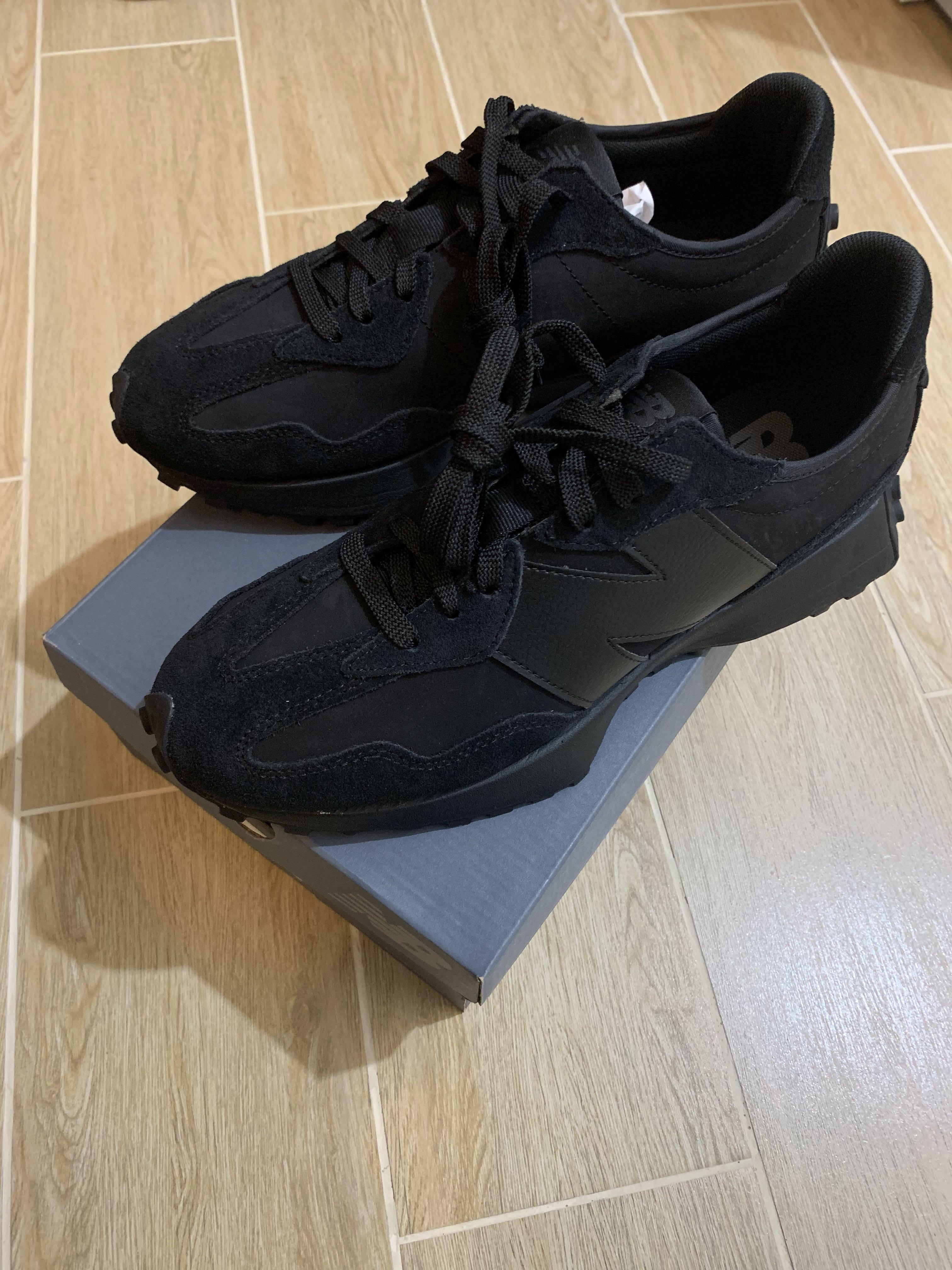 New Balance 327 All Black 男裝 鞋 波鞋 Carousell