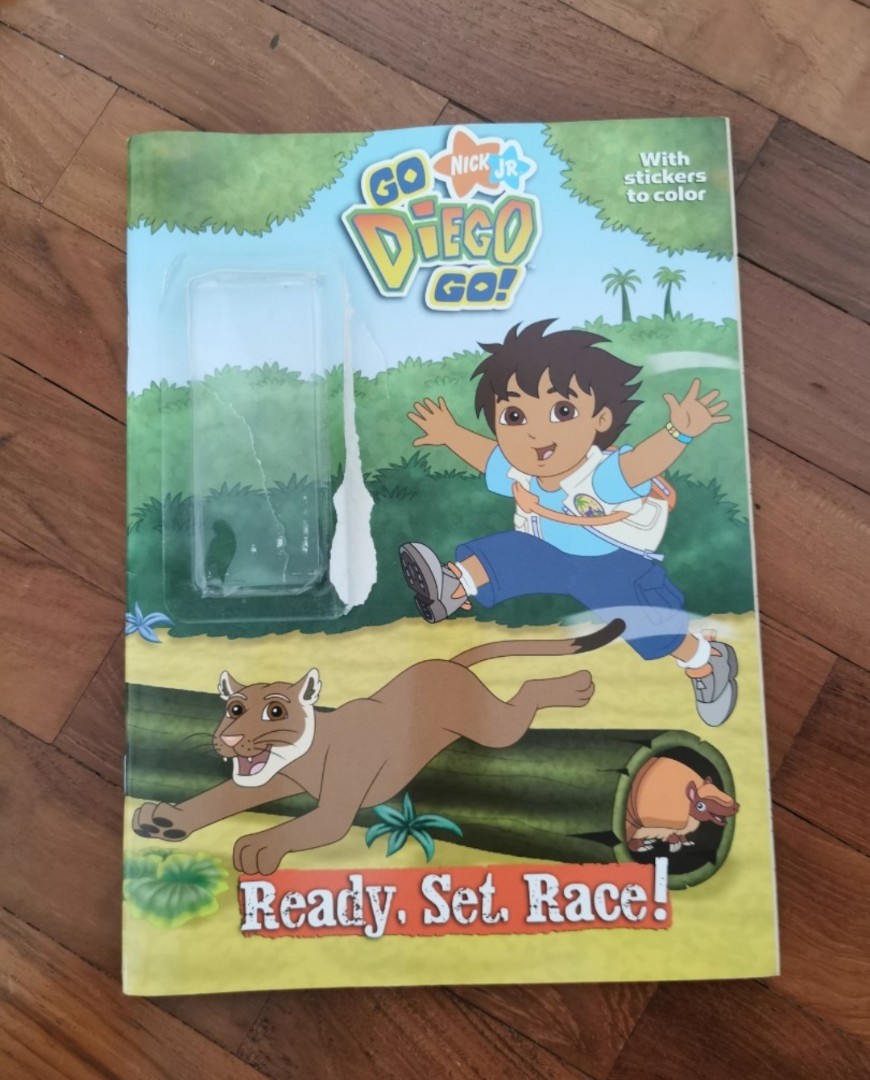 Nickelodeon Go Diego Go Ready, Set, Race! with Stickers to Colour ...