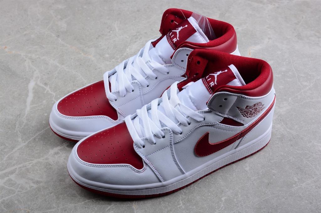 NIKE Air Jordan 1 Mid Reverse Chicago (W) - BQ6472-161 red white shoes Euro  36-46