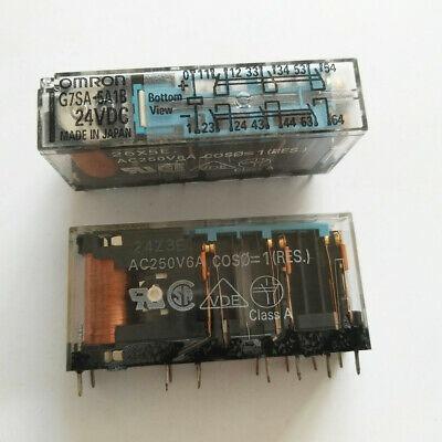 LOT OF 2 OMRON G7SA-5A1B AC250V6A PLUG IN RELAYS   B64 
