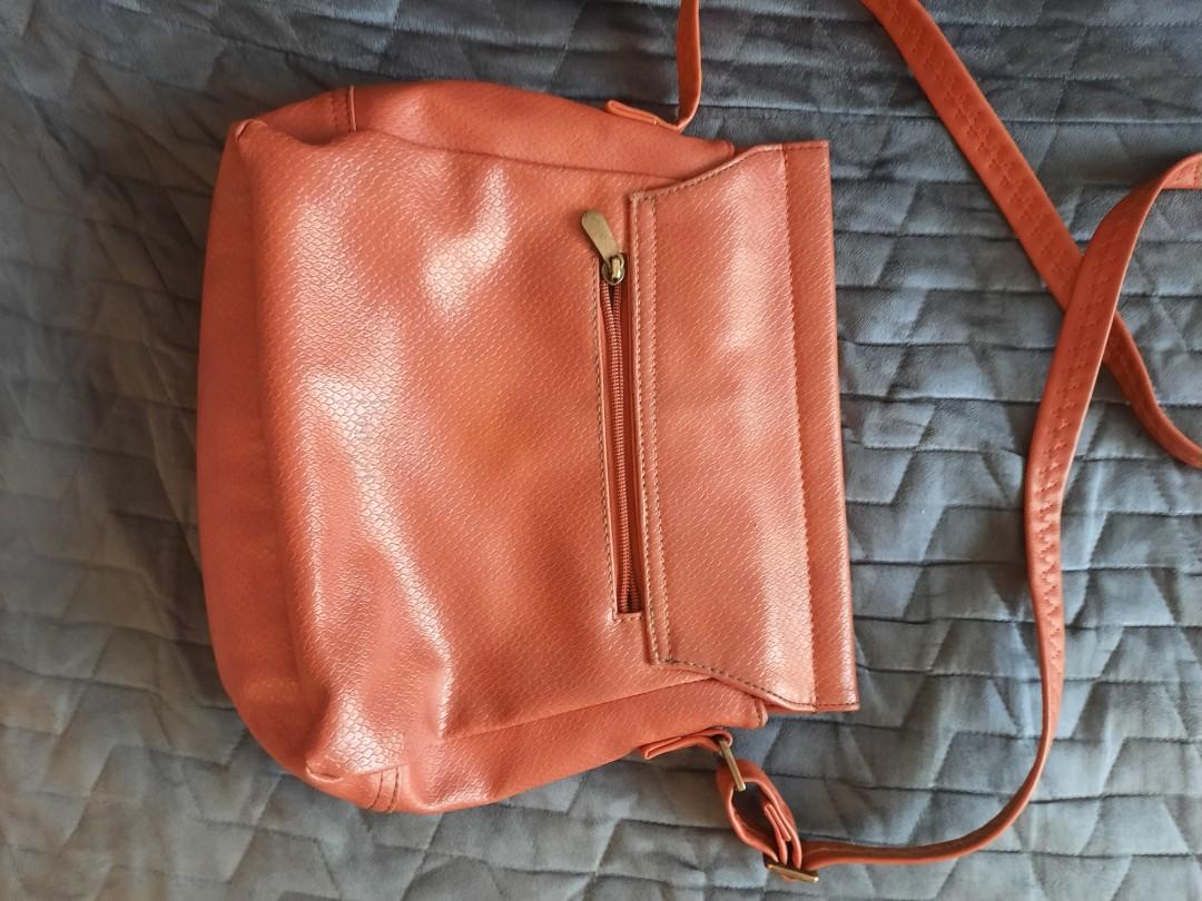 Orange sling bag, Women's Fashion, Bags & Wallets, Shoulder Bags on