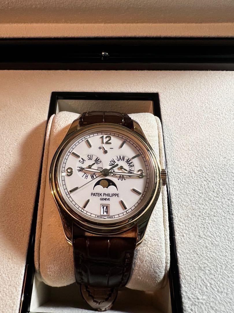 Patek Philippe Annual Calendar (Category: Luxury Watches) located in Pasig City. Submitted by mandatu (Listing ID 1160864581, Image 1). Description: Patek Philippe Annual Calendar Reference # 5146J-001 Complete Package Ivory White Dial Solid Yellow Gold 39mm Local AD Priced to sell .
