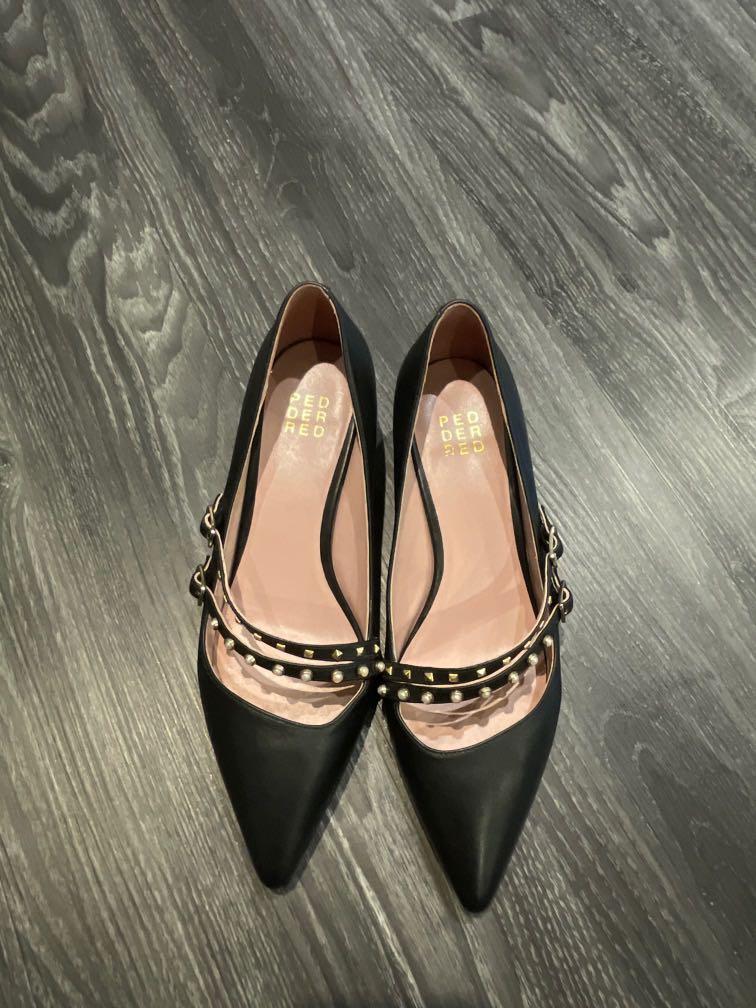 Red studded heels on sale