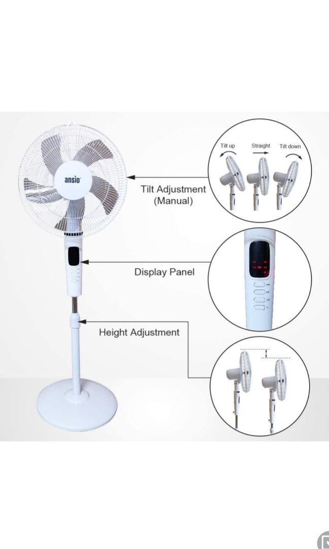 Pedestal Fan with Remote - Brand New Stand Fan, Furniture u0026 Home Living,  Lighting u0026 Fans, Fans on Carousell