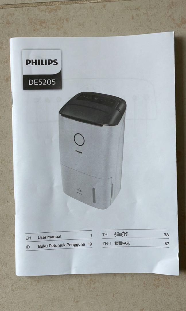 Philips dehumidifier & air purifier 2in1 DE5205/30, 家庭電器, 空氣清新機及抽濕機
