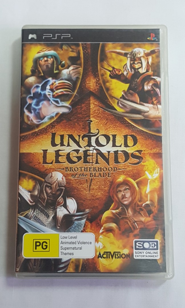 PlayStation PSP Untold Legends Brotherhood Of The Blade, Video Gaming
