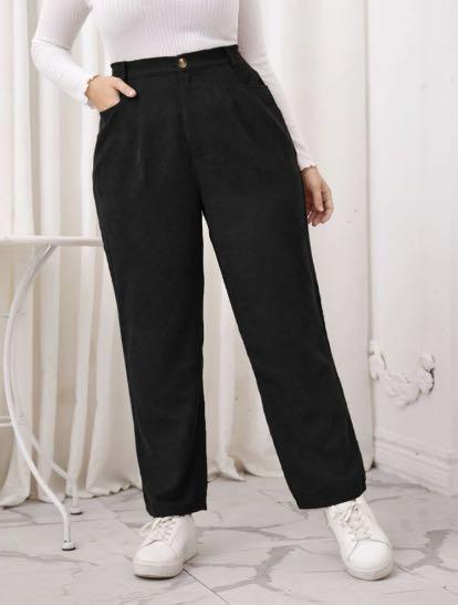 Cheap plus outlet size black pants