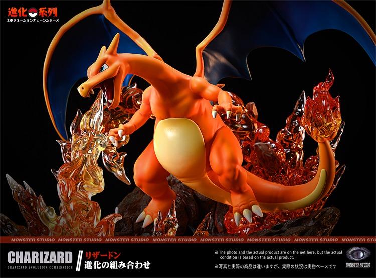 [PO] Monster Studios - Pokemon Evolution of Charizard Family with LED ...