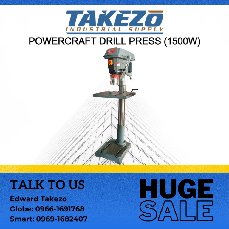 Powercraft Drill Press (1500W), Commercial & Industrial, Industrial