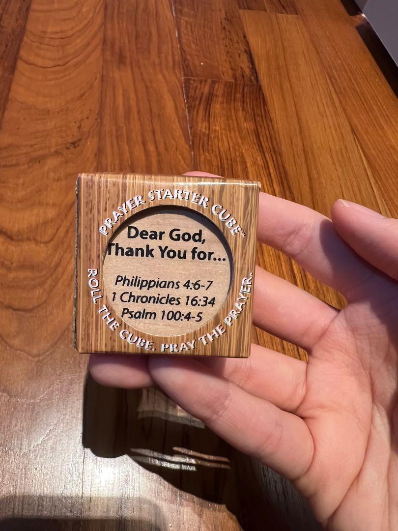 Prayer Cube (Category: Religious Items) located in Singapore. Submitted by omomodod (Listing ID 1160948846, Image 2). Description: Perfect for new believers :) Giving away as I bought extra!.