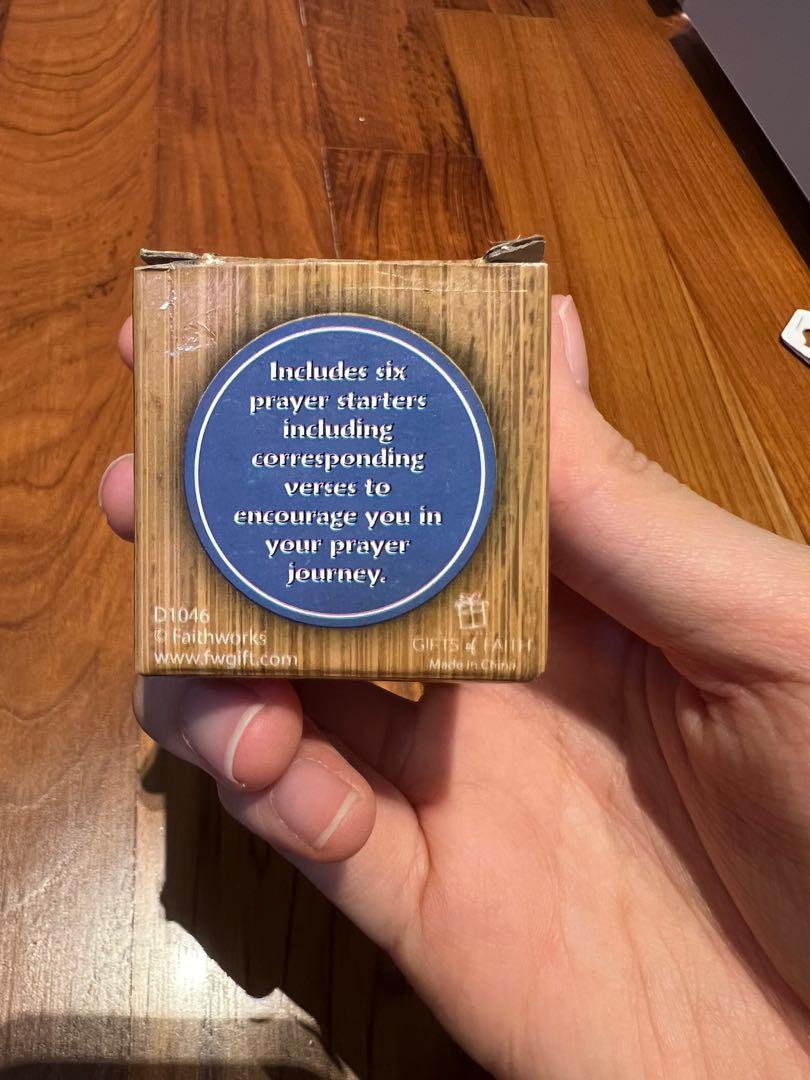 Prayer Cube (Category: Religious Items) located in Singapore. Submitted by omomodod (Listing ID 1160948846, Image 3). Description: Perfect for new believers :) Giving away as I bought extra!.