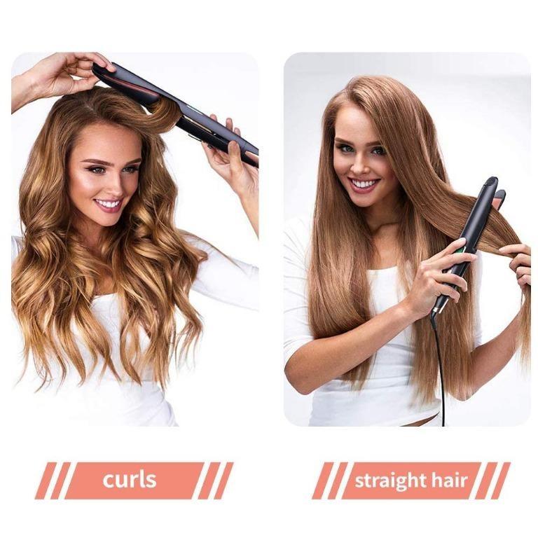 Hair Straightener Iron In Twist Hair Curling Straightening Iron Hair  Straightener Hair Curler Wet Dry Flat Iron Shopee Thailand | Hair  Straightener Cartoon Mini Hair Straightener Curling Straight Dual-purpose Curling  Iron Automati |