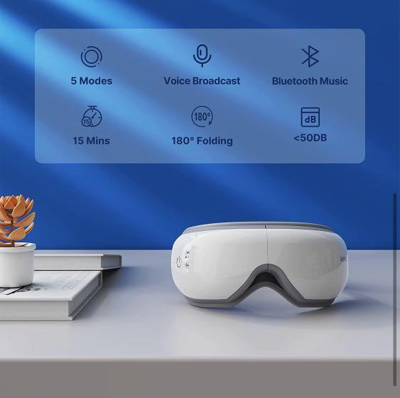 RENPHO Eye Massager with Heat and Vibration, Remote Control