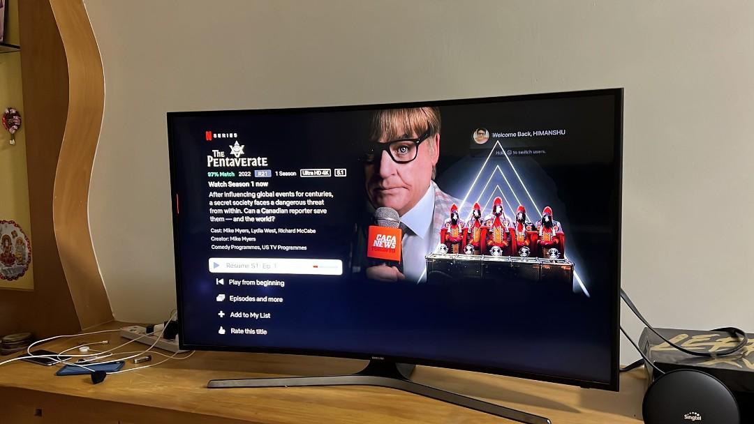 This is 47 inch curved TV, Samsung 6 