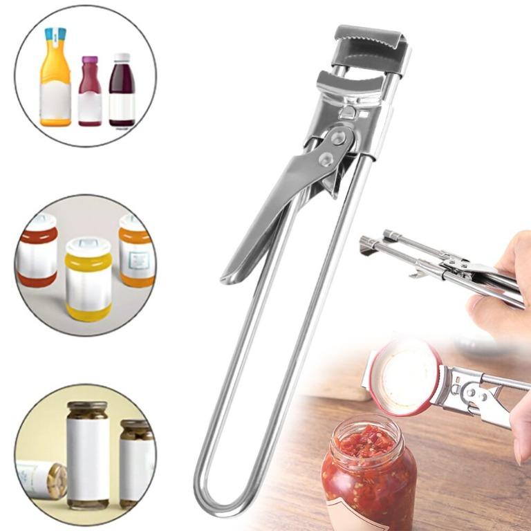 Multi Functional Bottle Opener Retractable Adjustable Jar Can Opener Easy  Grip .