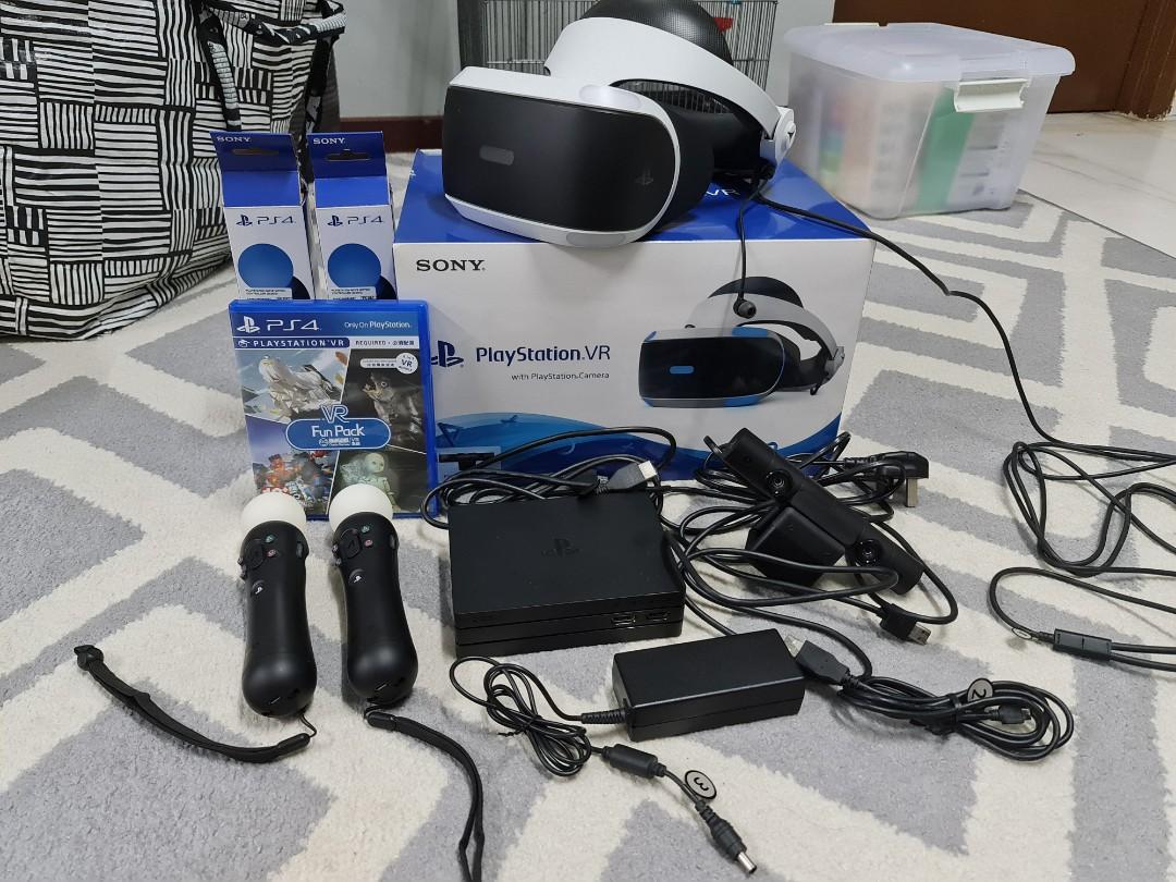Sony Playstation VR PSVR V2 + 2 x PS Move, Video Gaming, Video Game