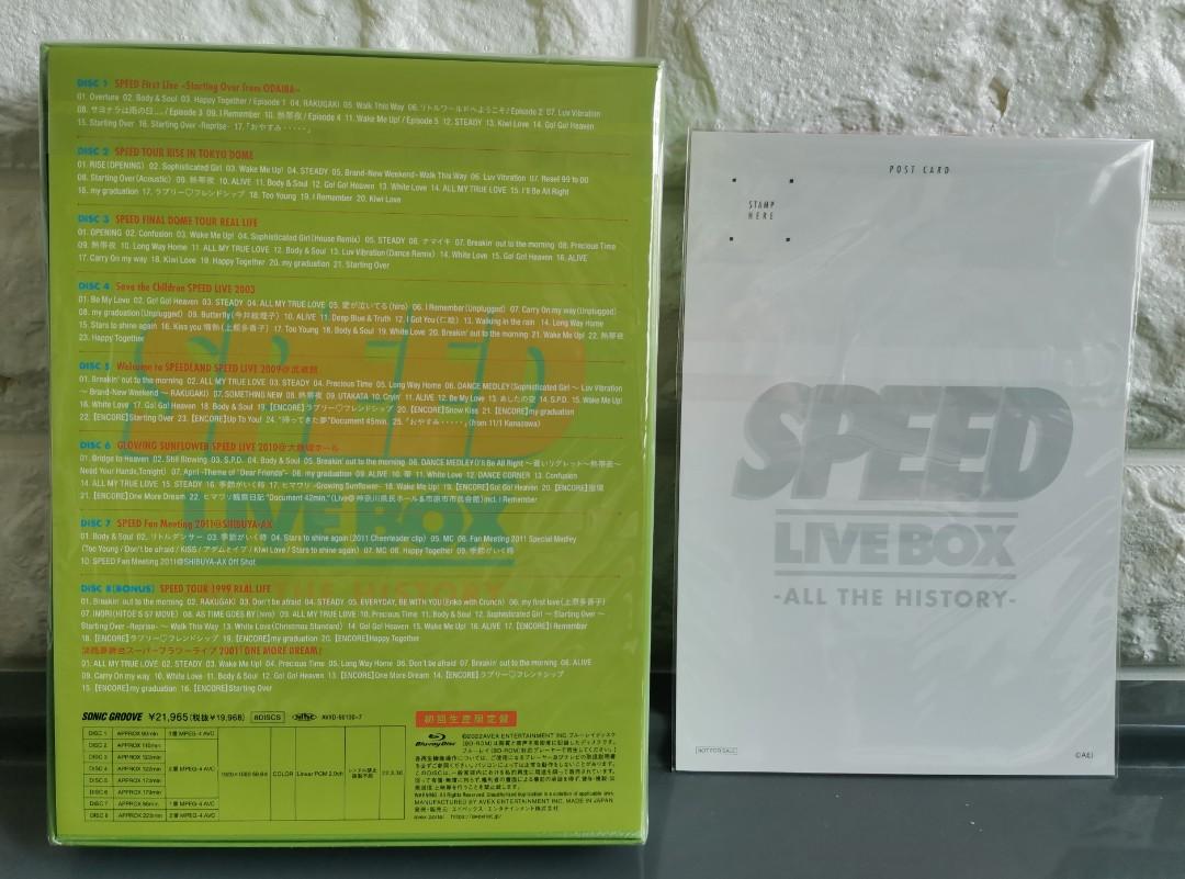 SPEED LIVE BOX - ALL THE HISTORY 品質は非常に良い 64.0%OFF ...